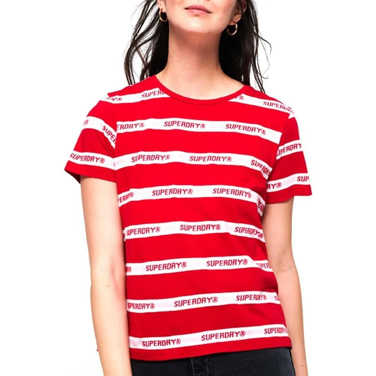 COTE STRIPE TEXT TEE