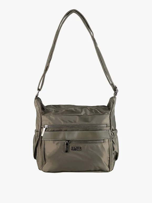 Coveri Collection Bolso mujer multibolsillos de nailon