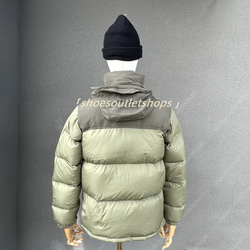 Down Jacket 1996 Diseñador de chaqueta Nuevos hombres y mujeres engrosados ​​500 pato blanco con capucha hojaldre caliente abrig
