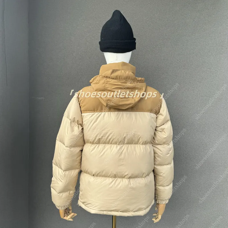 Down Jacket 1996 Diseñador de chaqueta Nuevos hombres y mujeres engrosados ​​500 pato blanco con capucha hojaldre caliente abrig