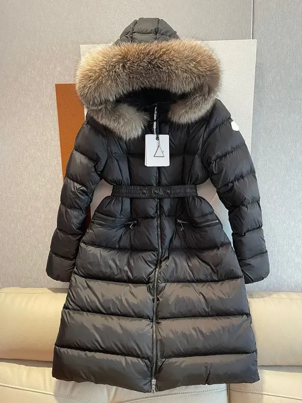 FW24 Diseñador Agrupo para mujer Ventilla de invierno Down Fashion Follet Chaqueta larga Down Chaqueta de invierno para mujeres 