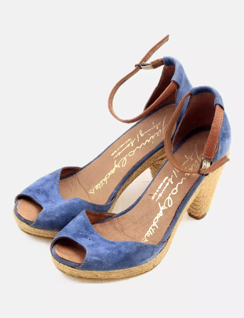 Gaimo Espadilles Sandalia azul con esparto