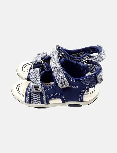 Geox Sandalia azul marino combinado jaspeado