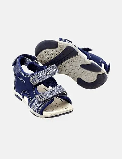 Geox Sandalia azul marino combinado jaspeado