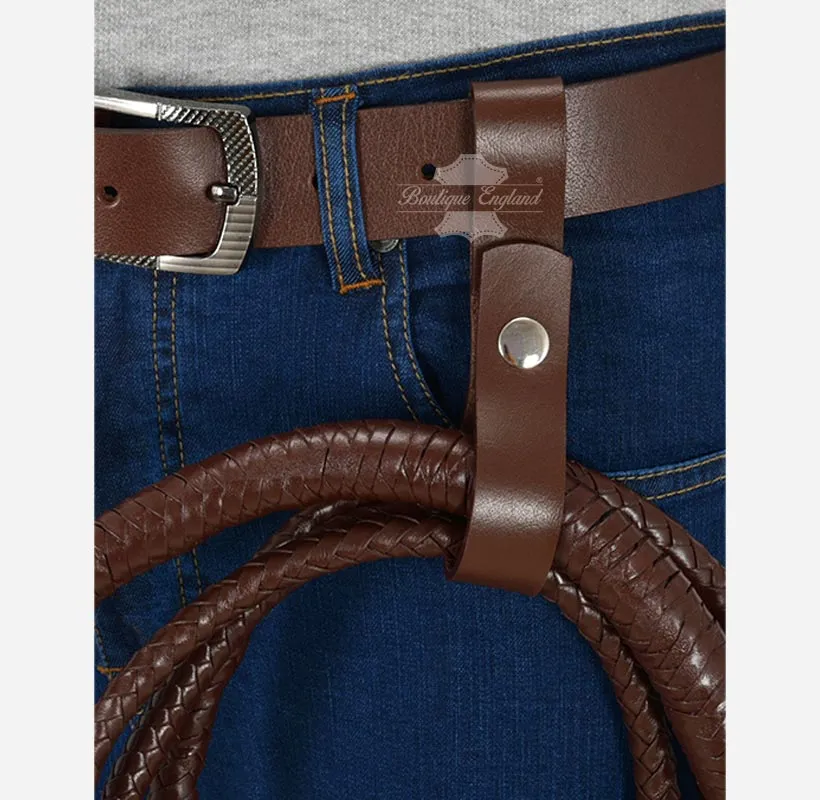 INDIANA JONES Leather Bull Whip Hunter with Free Holster