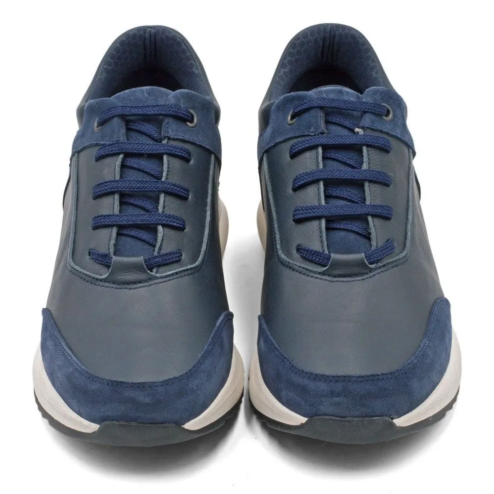 Masaltos Zapatos Con Alzas Hombre. 7cm. Arizona Azul