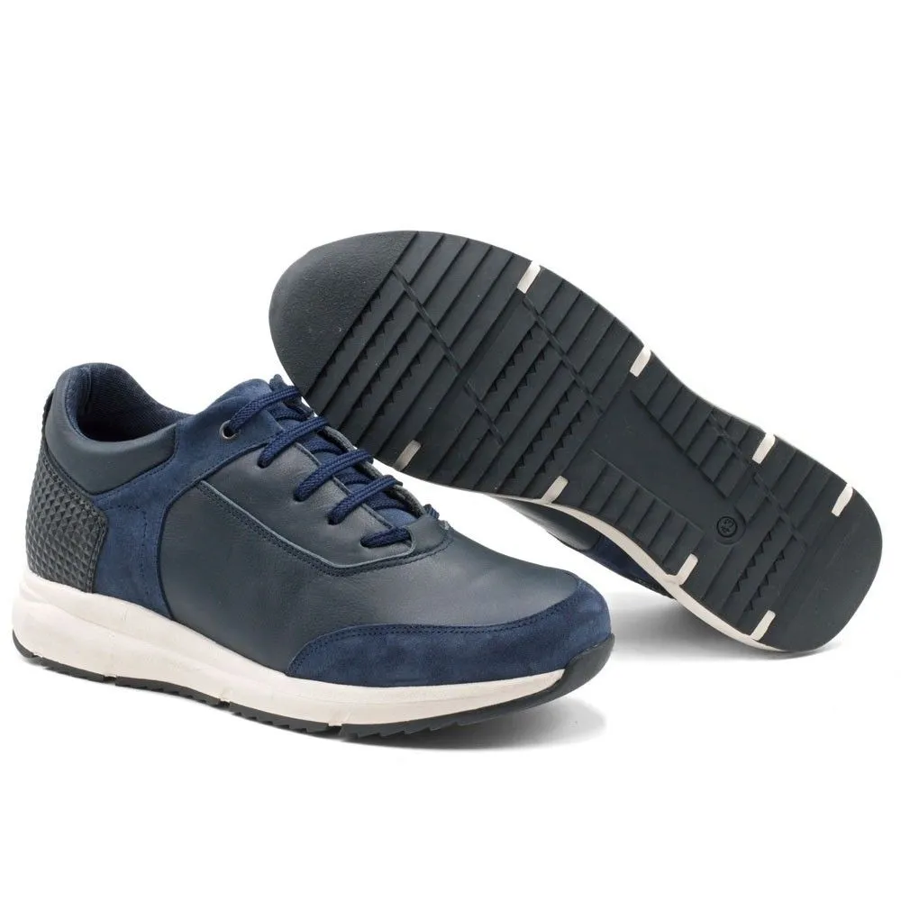Masaltos Zapatos Con Alzas Hombre. 7cm. Arizona Azul