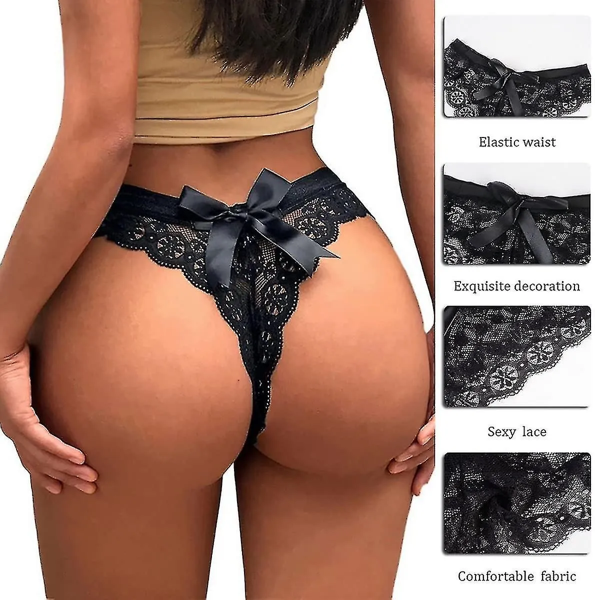 Mini falda de tirantes en Y para mujer con bragas, mini Dr Lingerie con cordones de malla transparente Ropa interior de lencería