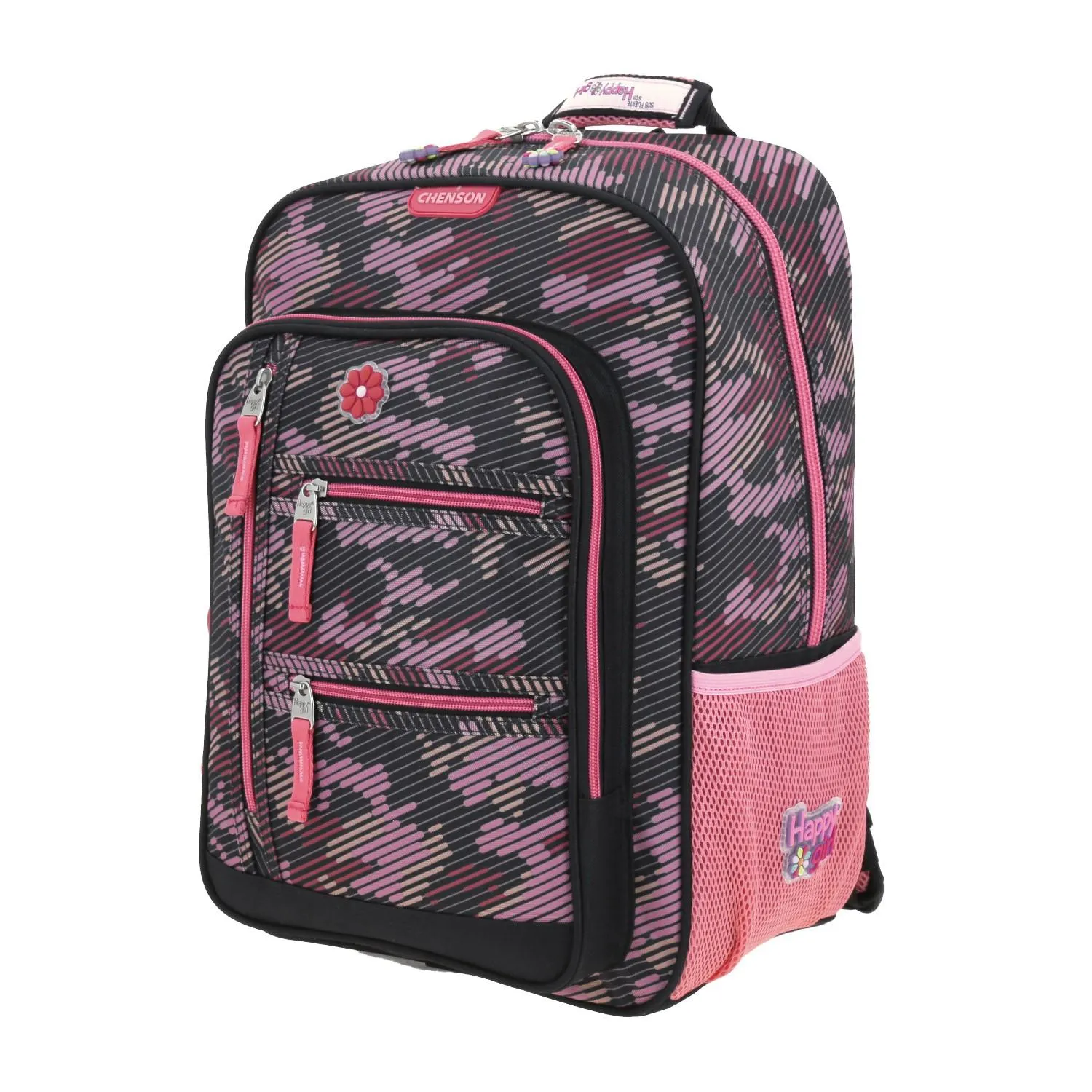 Mochila Con Porta Tablet Negra Para Nia Happy Girl By Chenson Besy