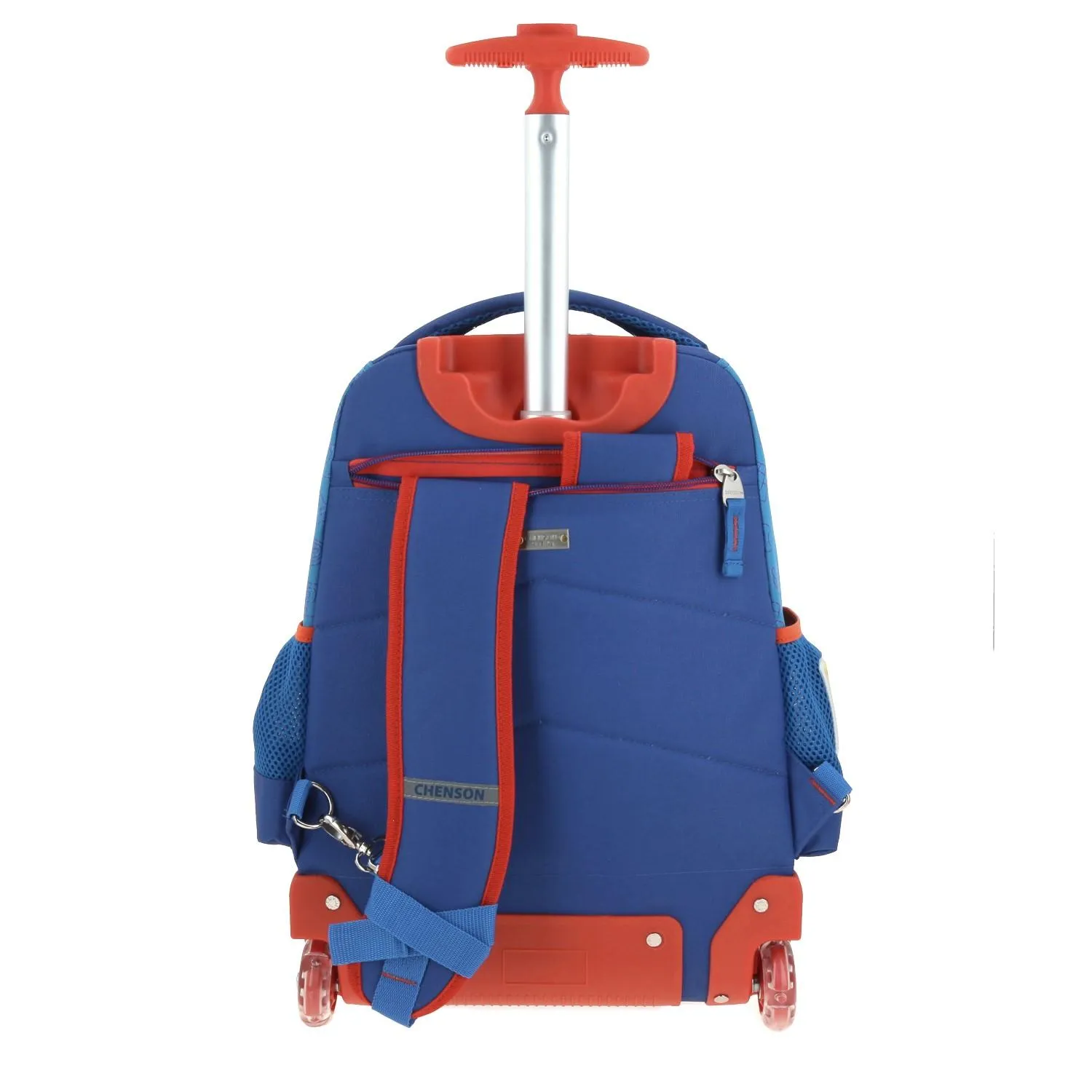 Mochila Con Ruedas Azul Mario Bros Para Nio Chenson Dulp
