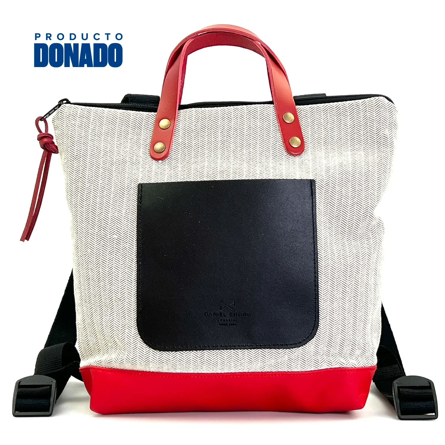 Mochila Slim Mini Cuadrada Loneta