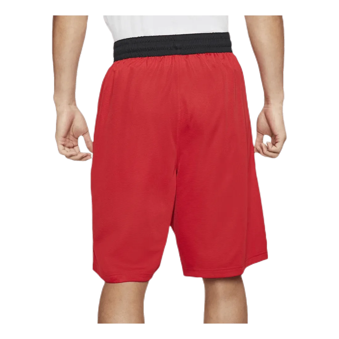NIKE DRIFIT HBR BASKETBALL SHORTS WHITE/RED