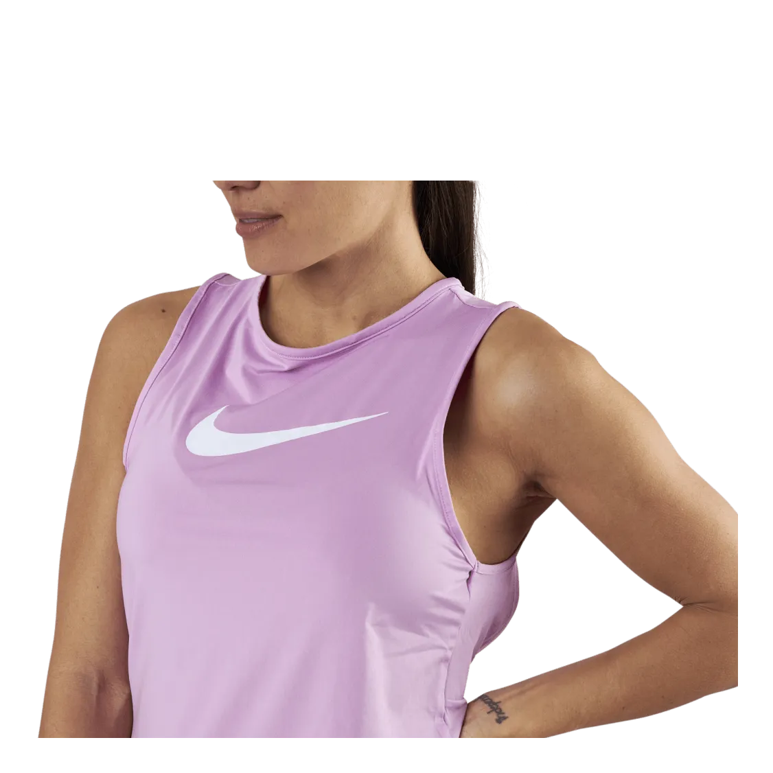 Nike Essential Swoosh Tank Pink/White