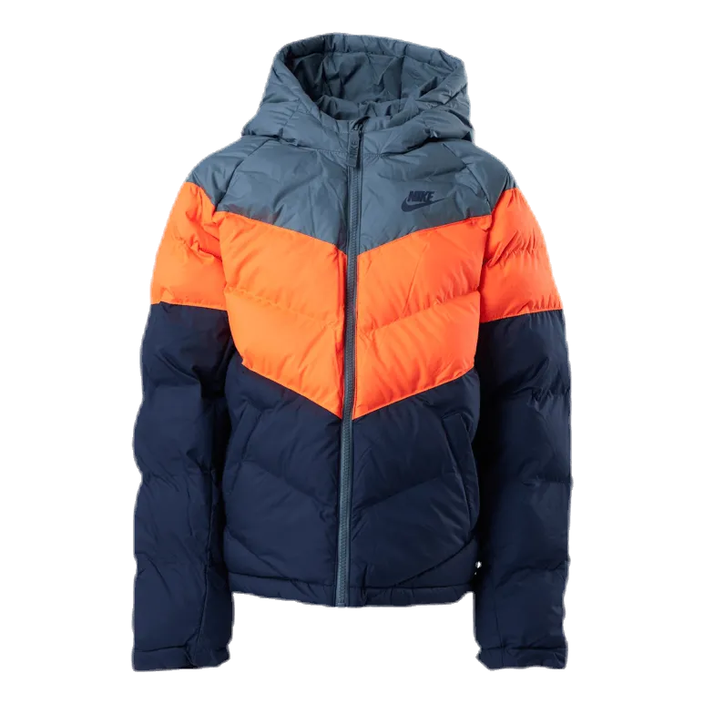 Nike Junior NSW Stadium Jacket Orange/Blue