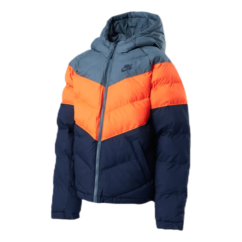 Nike Junior NSW Stadium Jacket Orange/Blue