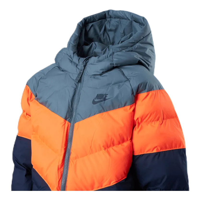 Nike Junior NSW Stadium Jacket Orange/Blue