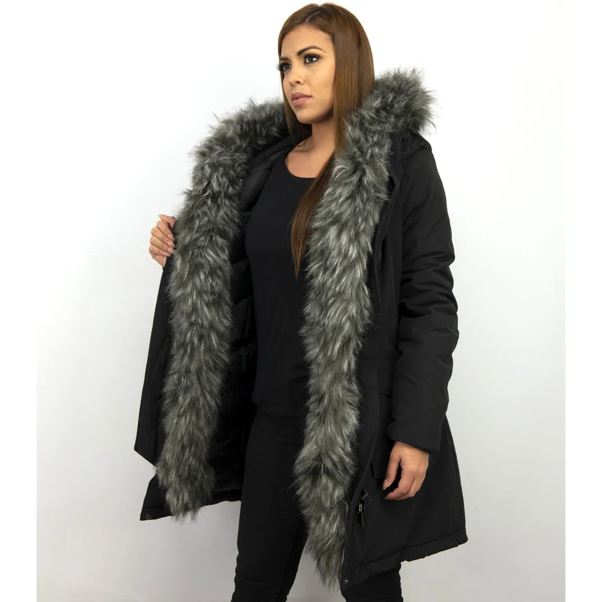 Parka Mujer Abrigos De Piel