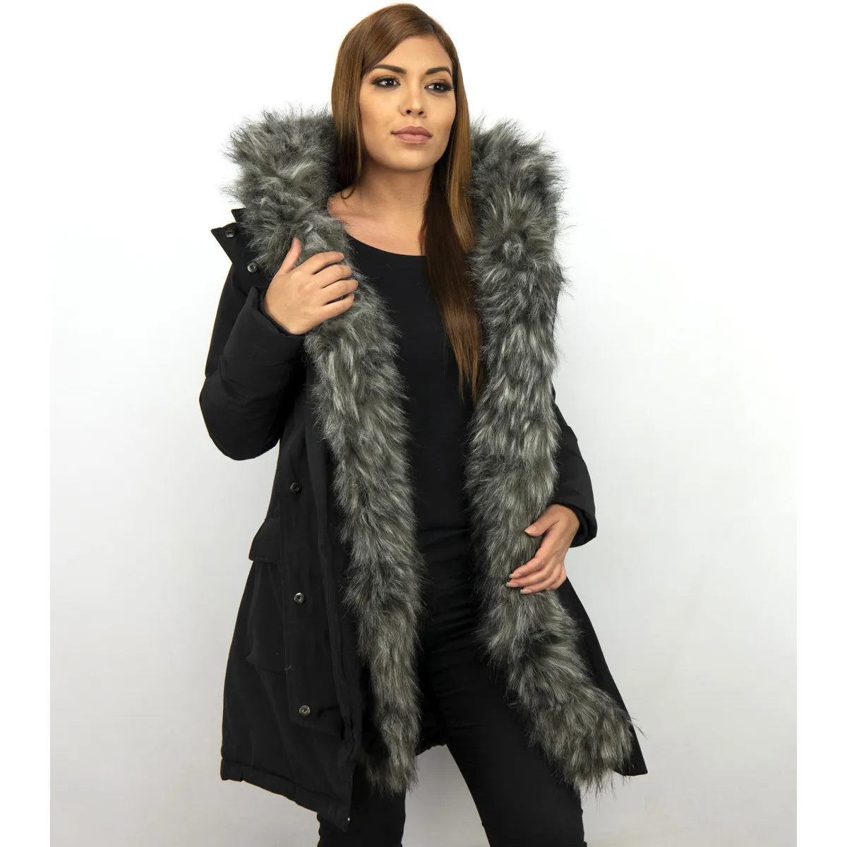 Parka Mujer Abrigos De Piel