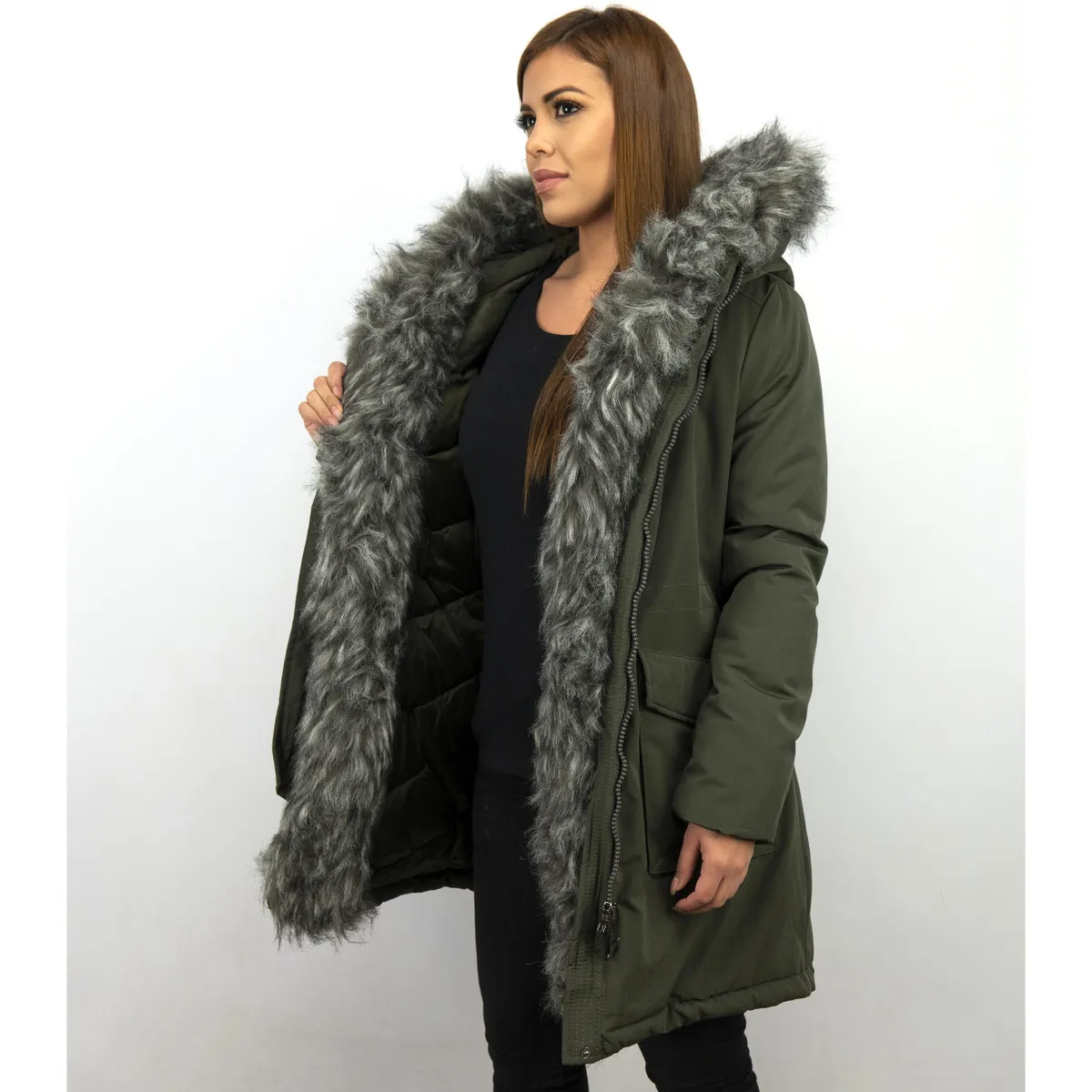 Parkas Mujer Abrigos De Piel