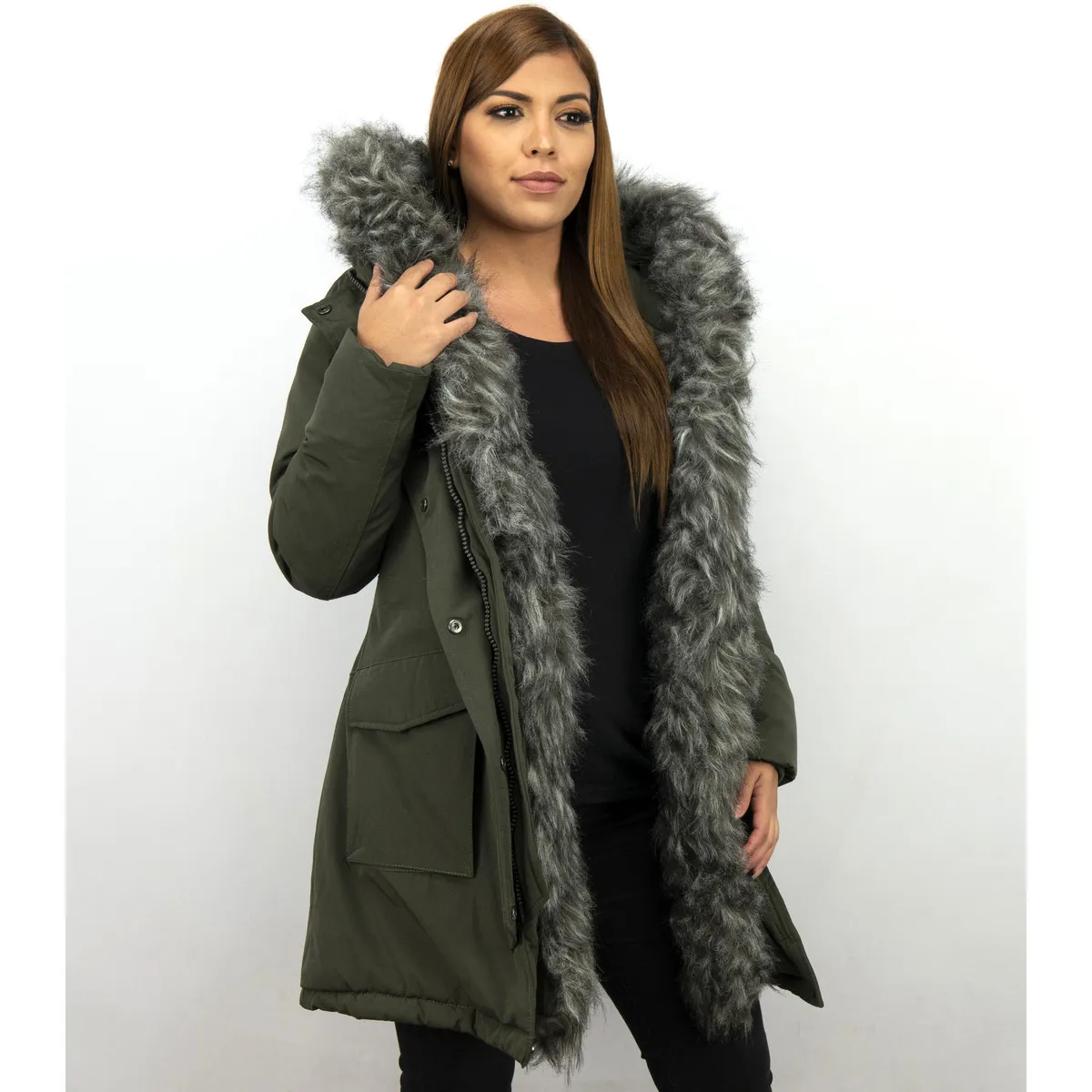 Parkas Mujer Abrigos De Piel