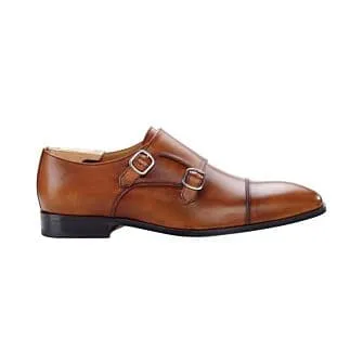 PATINA GOLD DOUBLE BUCKLE SHOES  CHEDINGTON