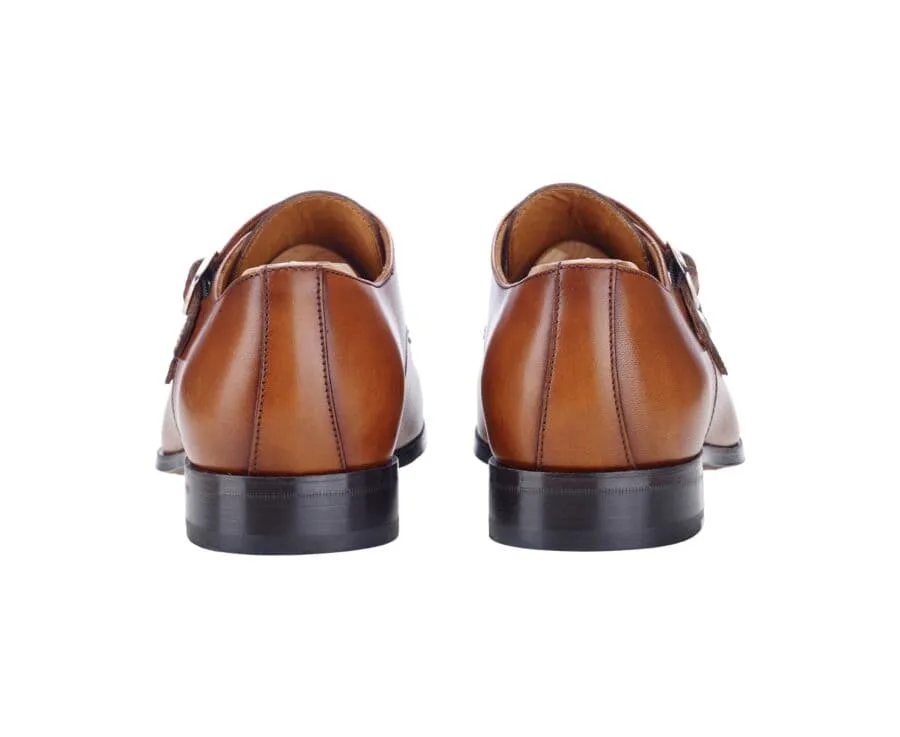 PATINA GOLD DOUBLE BUCKLE SHOES  CHEDINGTON