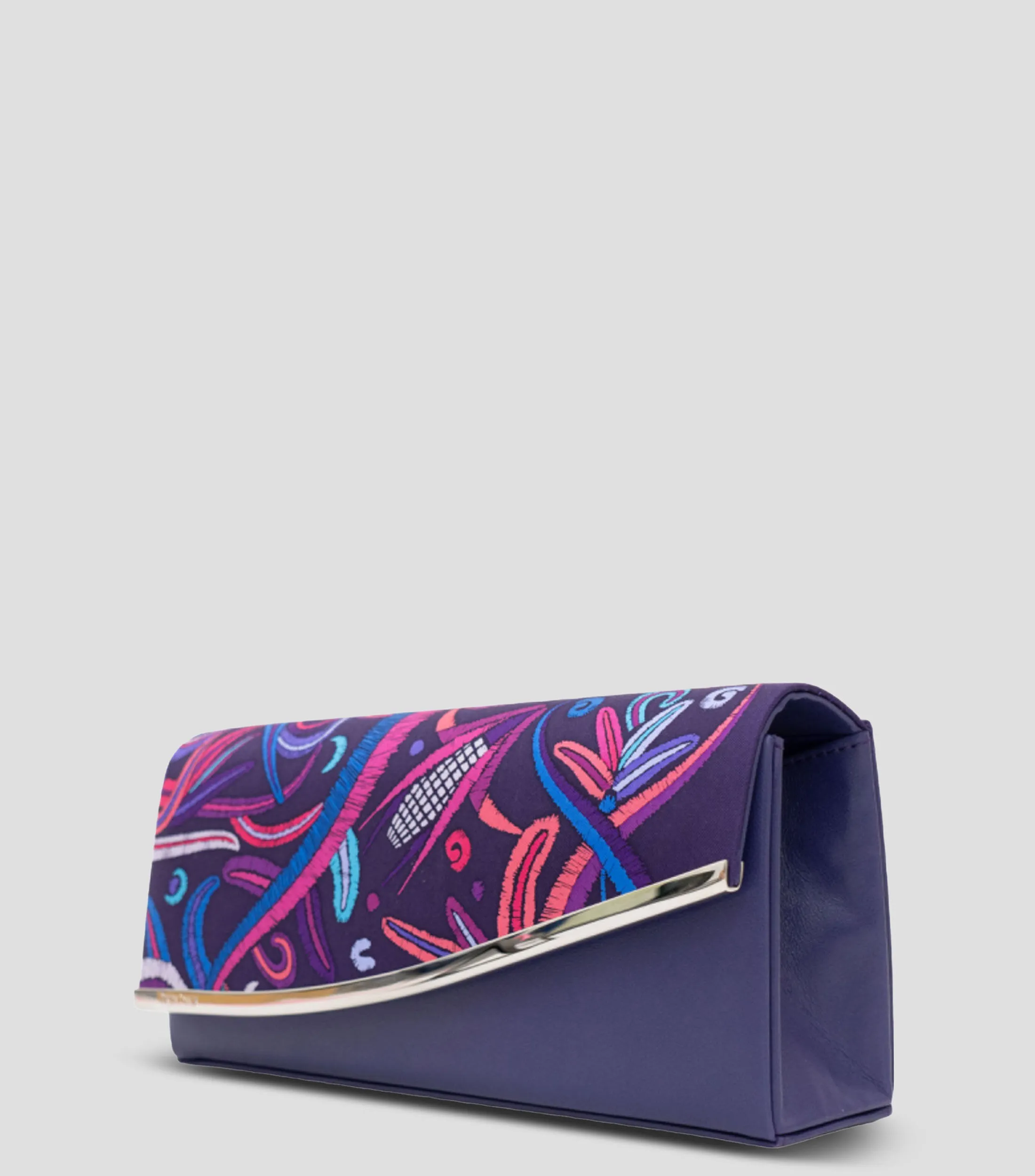 Pineda Covalin Bolso Clutch con estampado Quetzalcóatl Mujer