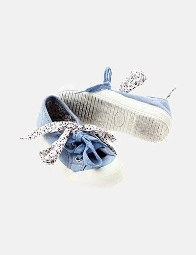 PISAMONAS Zapato azul detalle lazo