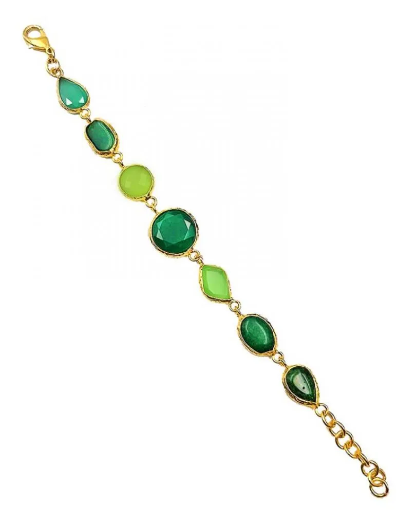 PRECIOSAS PULSERAS VERDES DE MUJER CON PIEDRAS NATURALES