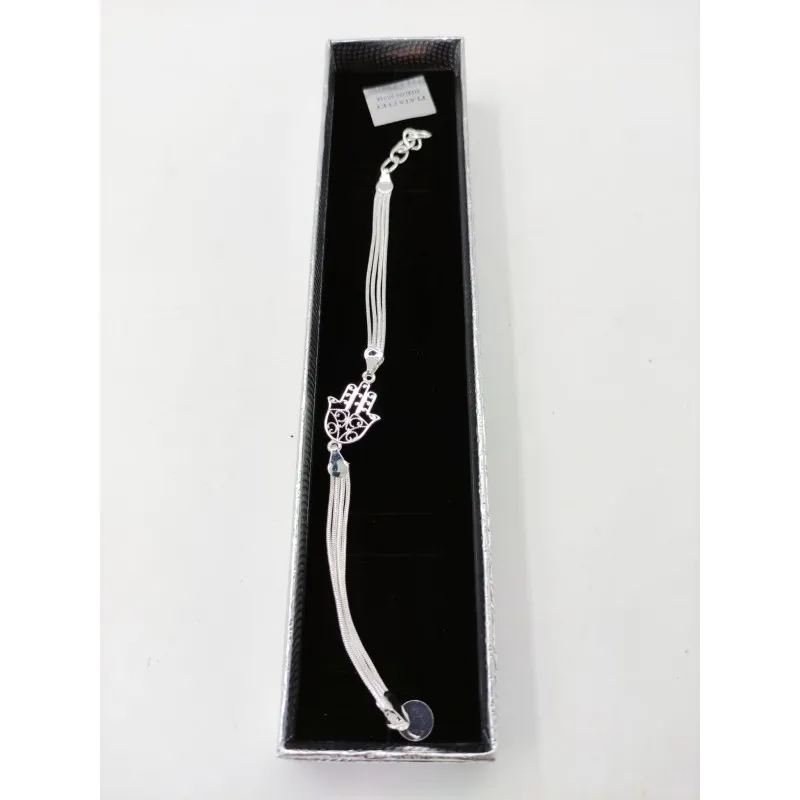 Pulseras bañadas en plata de ley 925 mix