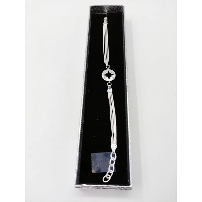 Pulseras bañadas en plata de ley 925 mix
