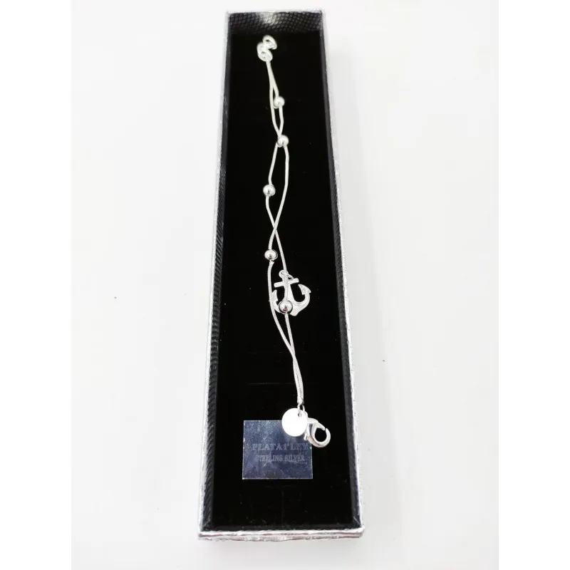 Pulseras bañadas en plata de ley 925 mix
