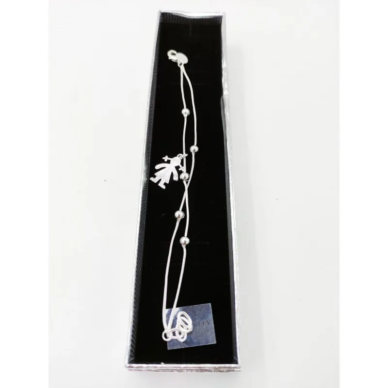 Pulseras bañadas en plata de ley 925 mix