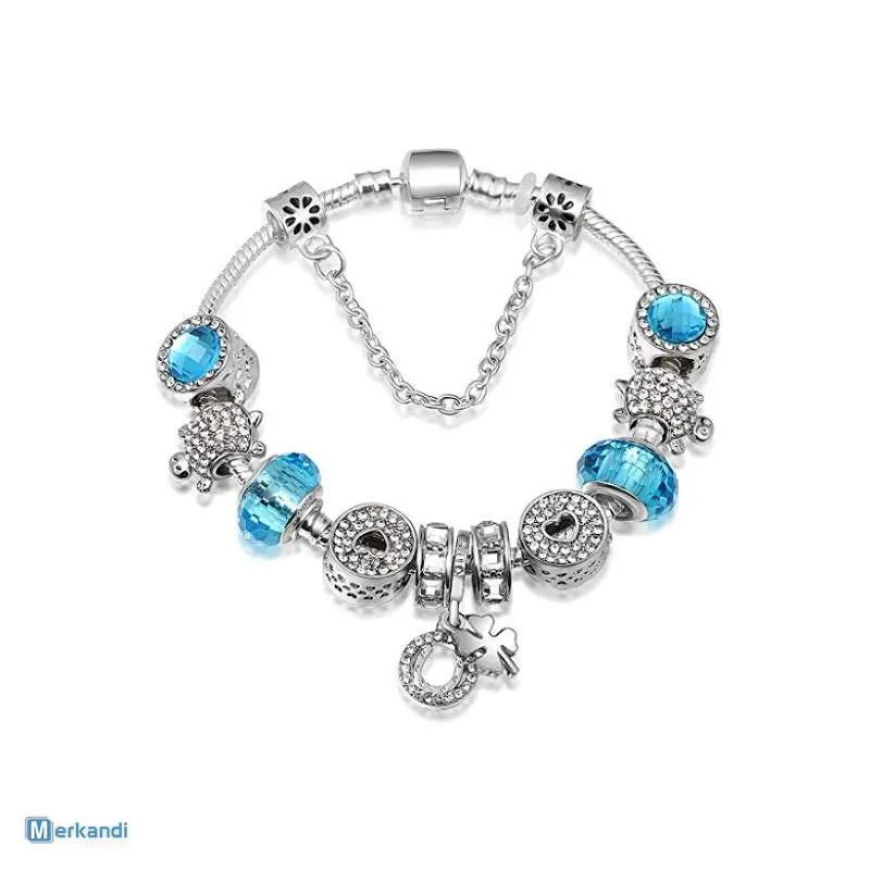 Pulseras estilo pandora de acero al por mayor