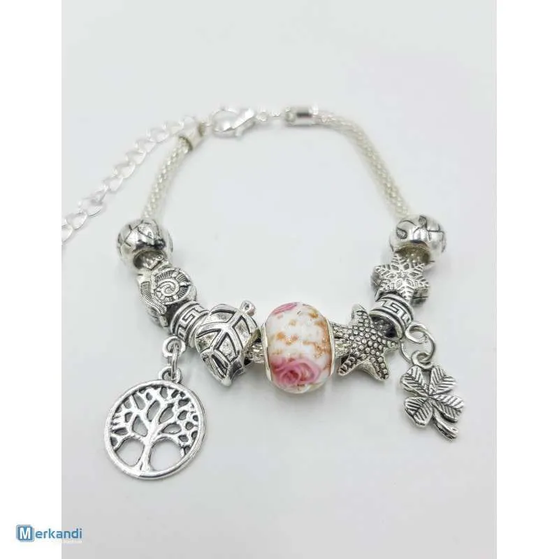 Pulseras estilo pandora de acero al por mayor