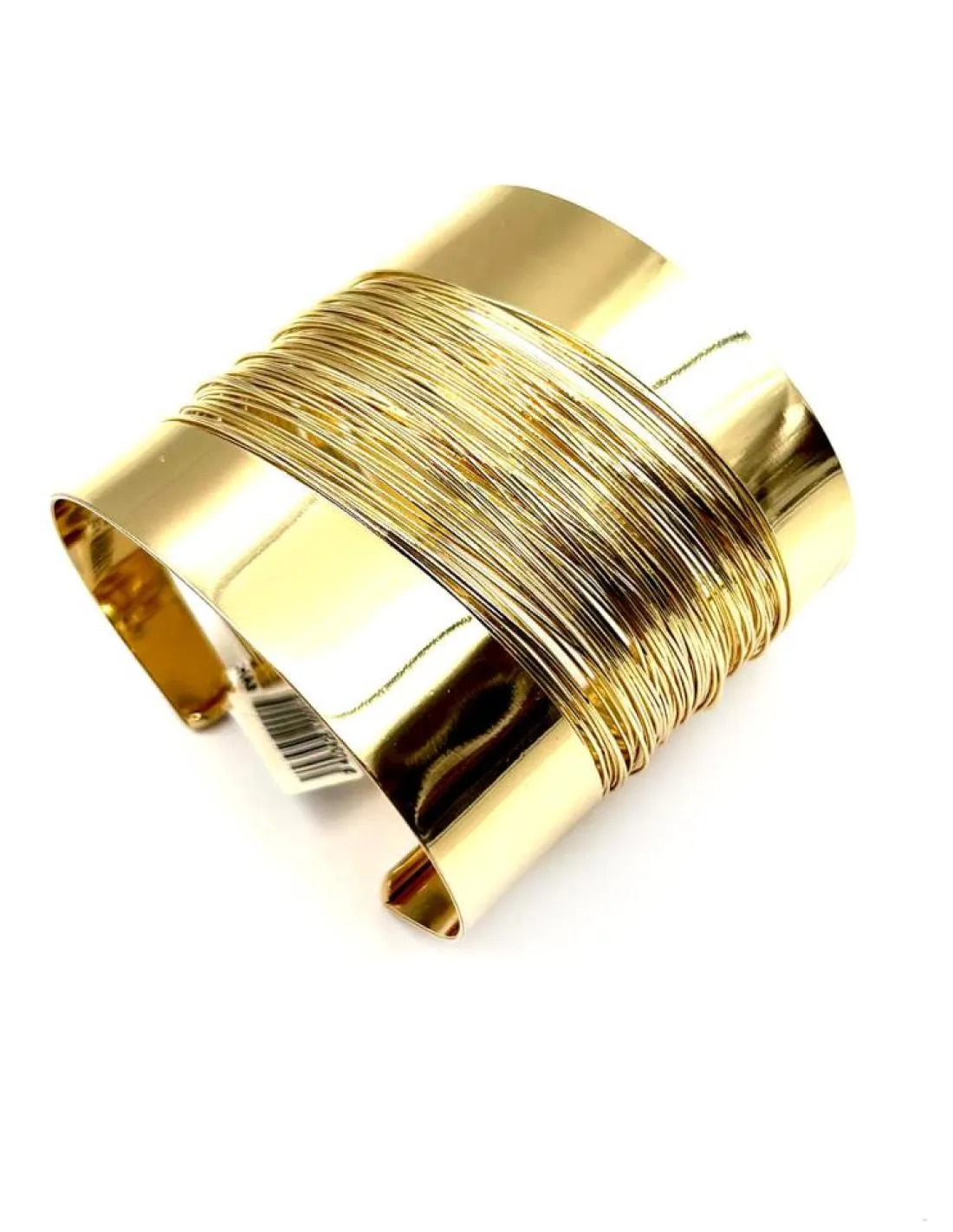 PULSERAS MUJER DORADAS ANCHAS PARA FIESTA Y BODA