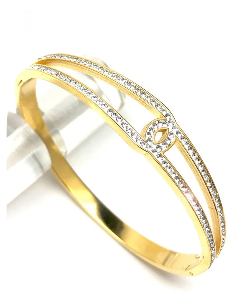 PULSERAS MUJER DORADAS BISUTERIA FINA Y JOYERIA MADRID