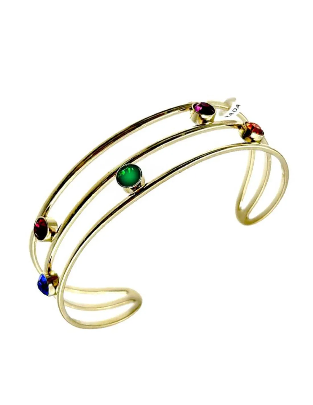 PULSERAS PARA BODAS DORADAS CON MULTICOLOR ALTO BRILLO