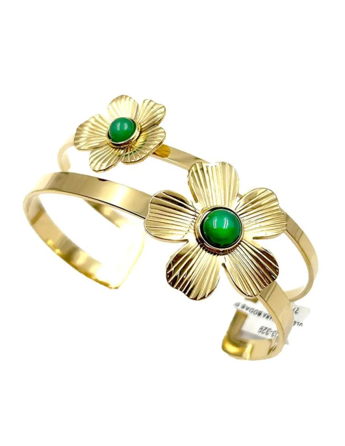 PULSERAS PARA BODAS DORADAS Y VERDES DE BODA