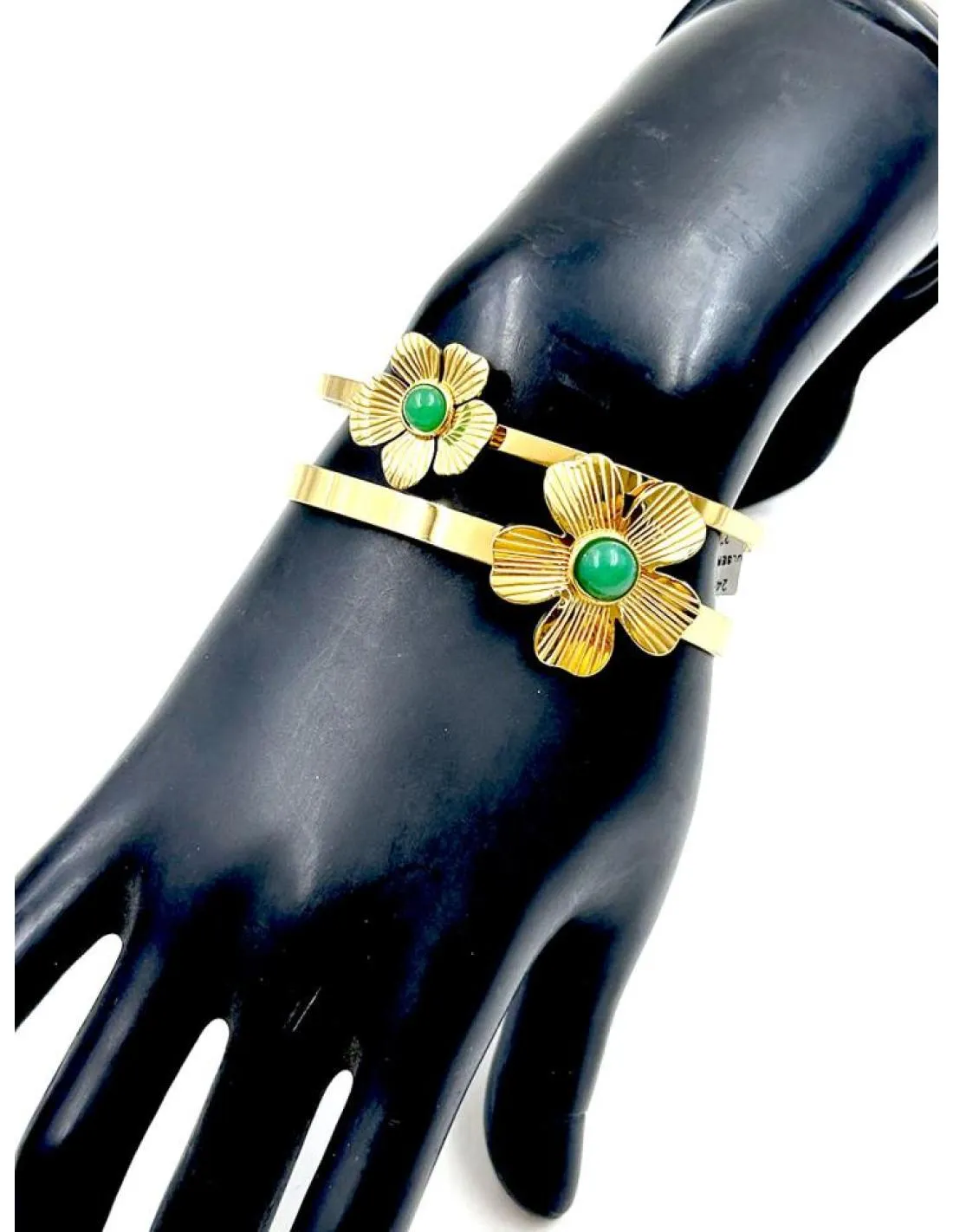PULSERAS PARA BODAS DORADAS Y VERDES DE BODA