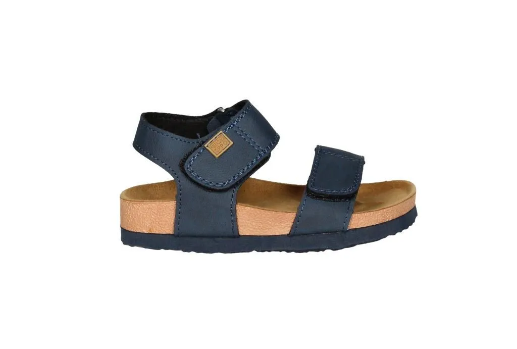Sandalia Azul 2 Velcros Piso Goma