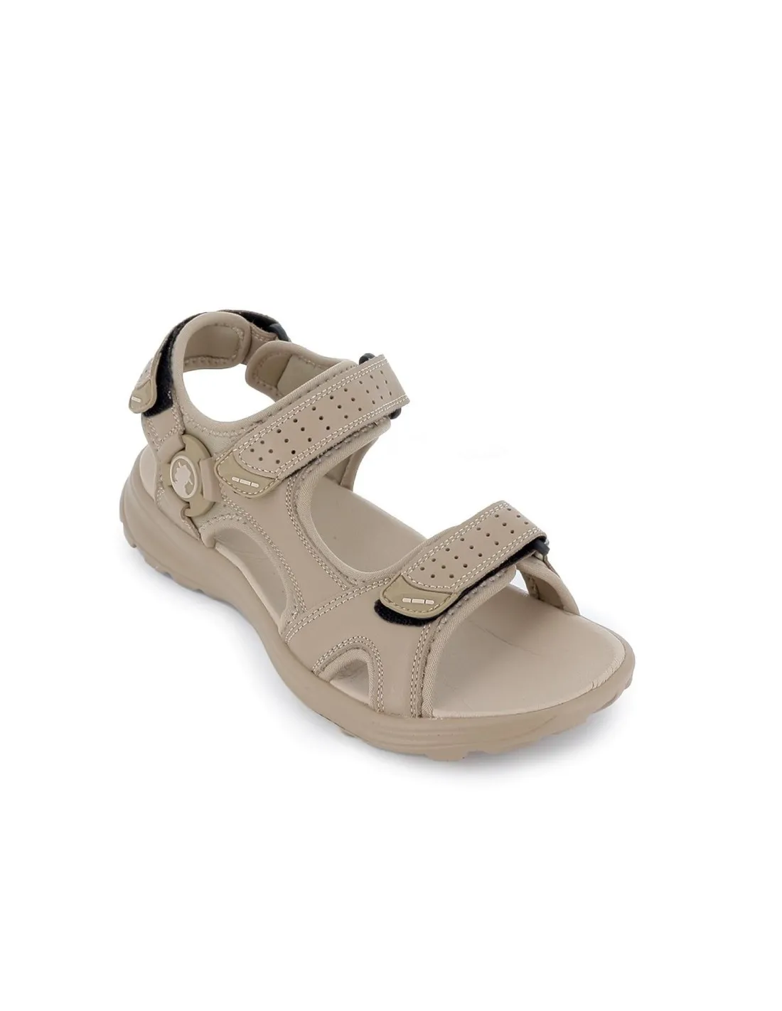 Sandalia californiana piel velcros hombre beige KangaROOS