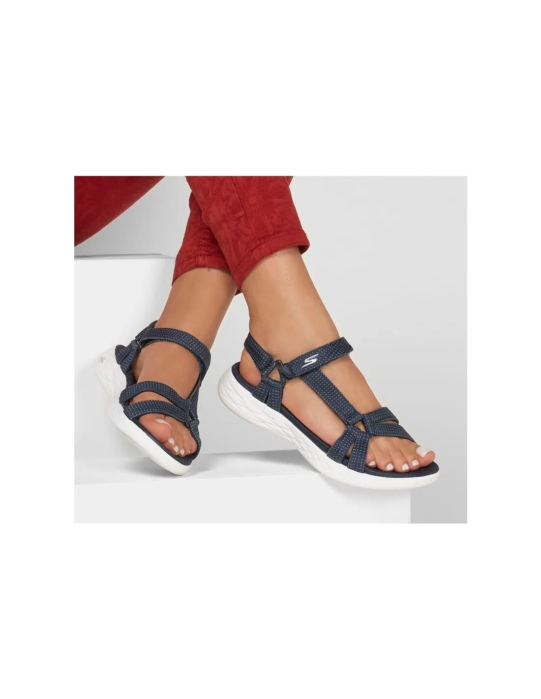 SANDALIA DE MUJER SKECHERS 15316 AZUL