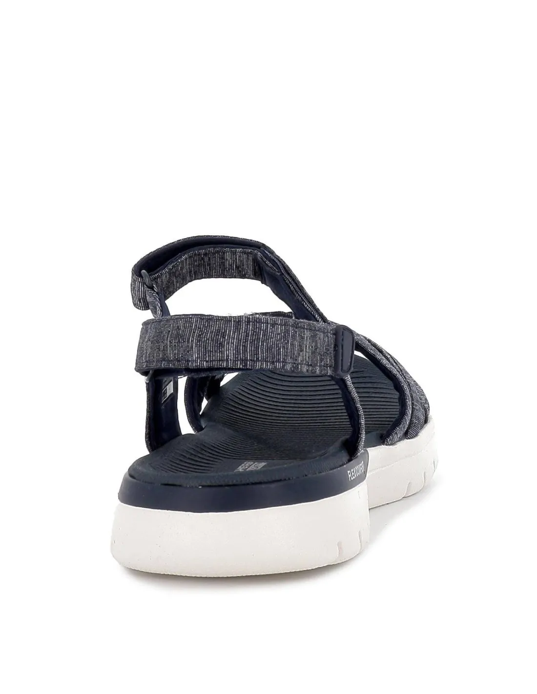 Sandalia diseño tiras cruzadas azul Skechers