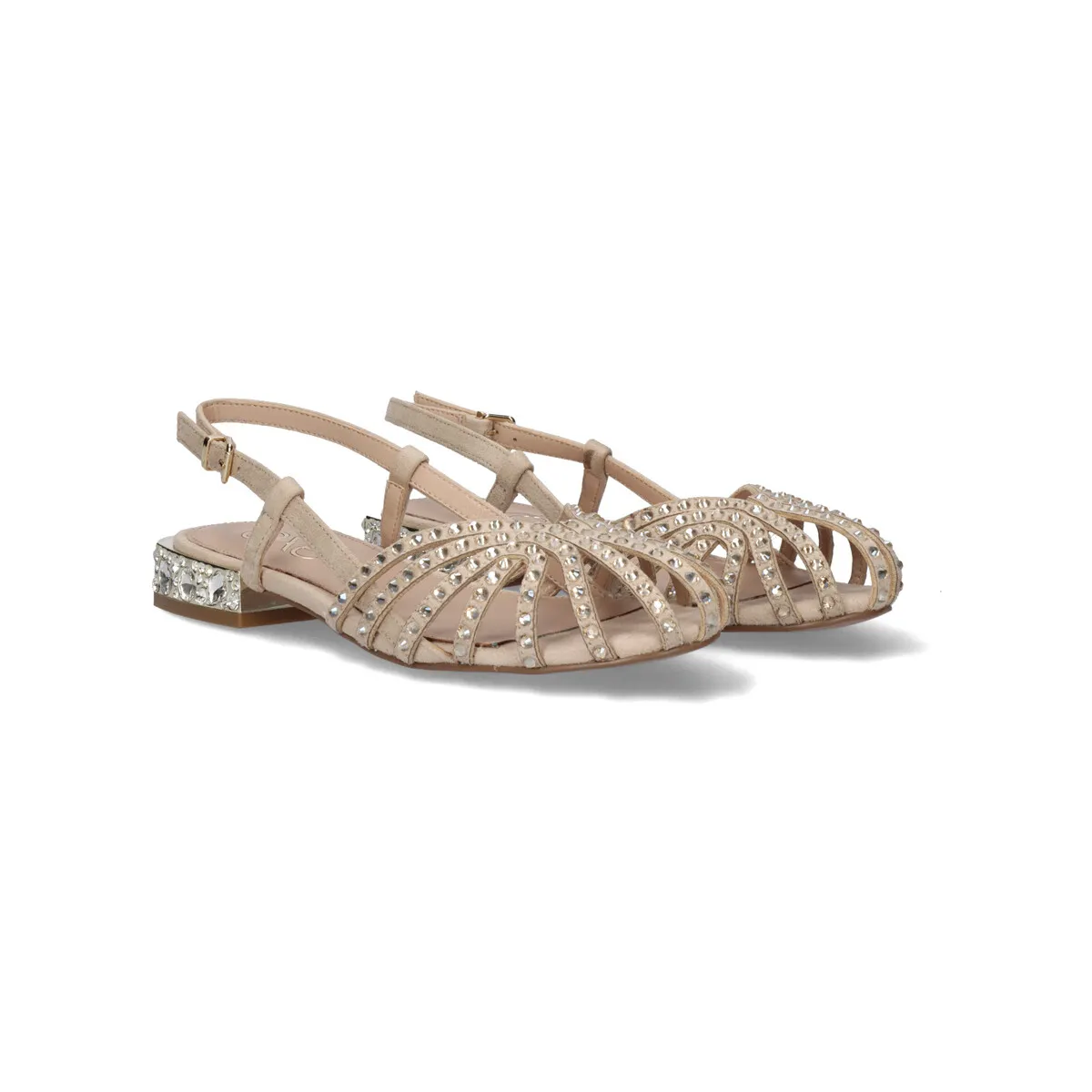 SANDALIA EXÉ 24V NICOLE615 STRASS BEIGE