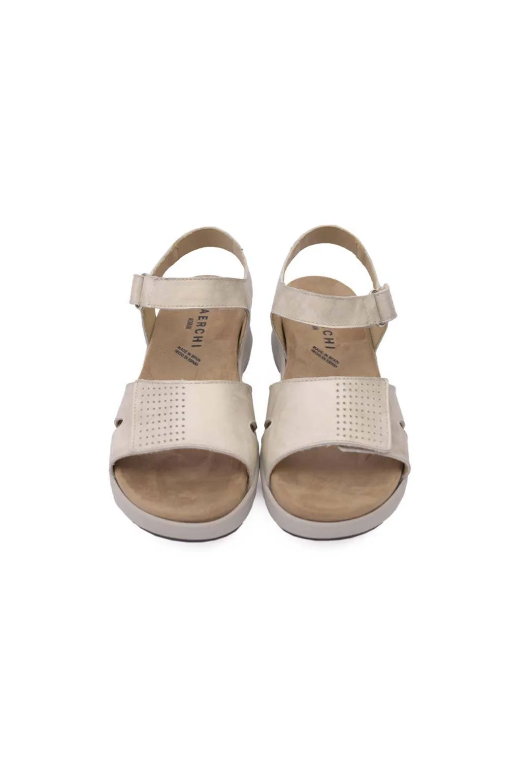 Sandalia Mujer Baerchi Ancho Especial 61652 Beige