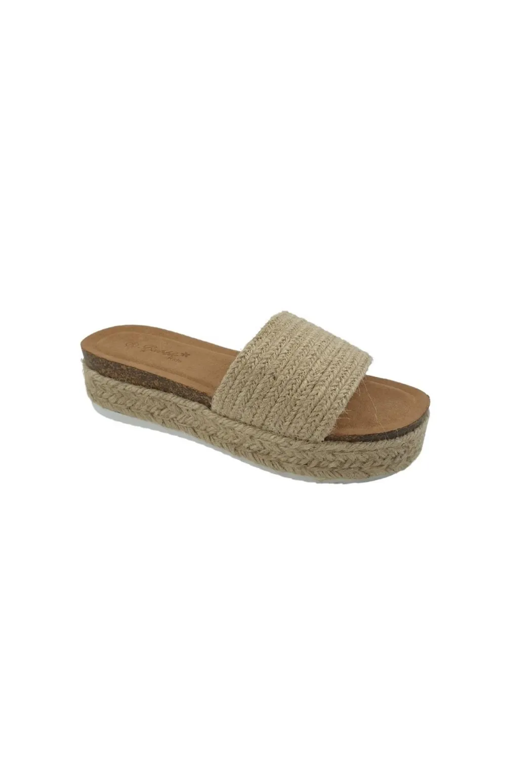 Sandalia niña plataforma bubble booble beige a3722