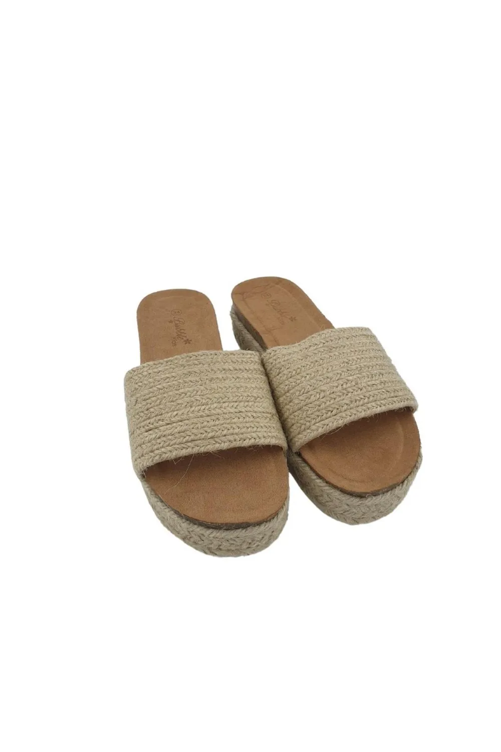 Sandalia niña plataforma bubble booble beige a3722