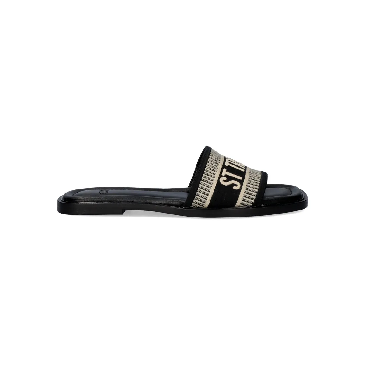 SANDALIA PLANA EXÉ DORETA231 BEIGE BLACK