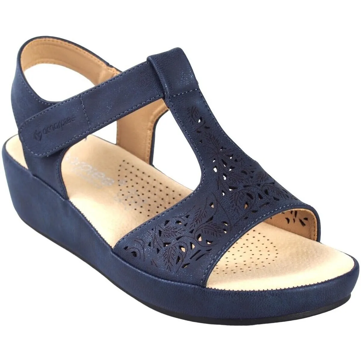 Sandalia señora  23586 abz azul